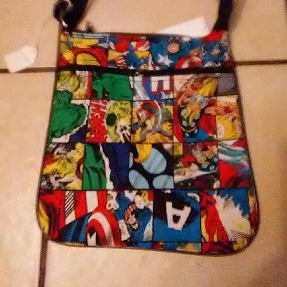 Superheroes crossbody bag purse NWT